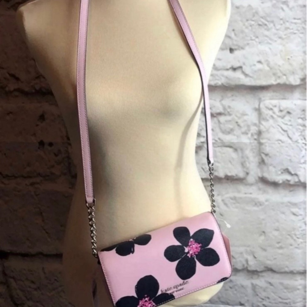Kate Spade Cameron Grand Flora Crossbody + Matching Wallet Set Feminine - Picture 5 of 9